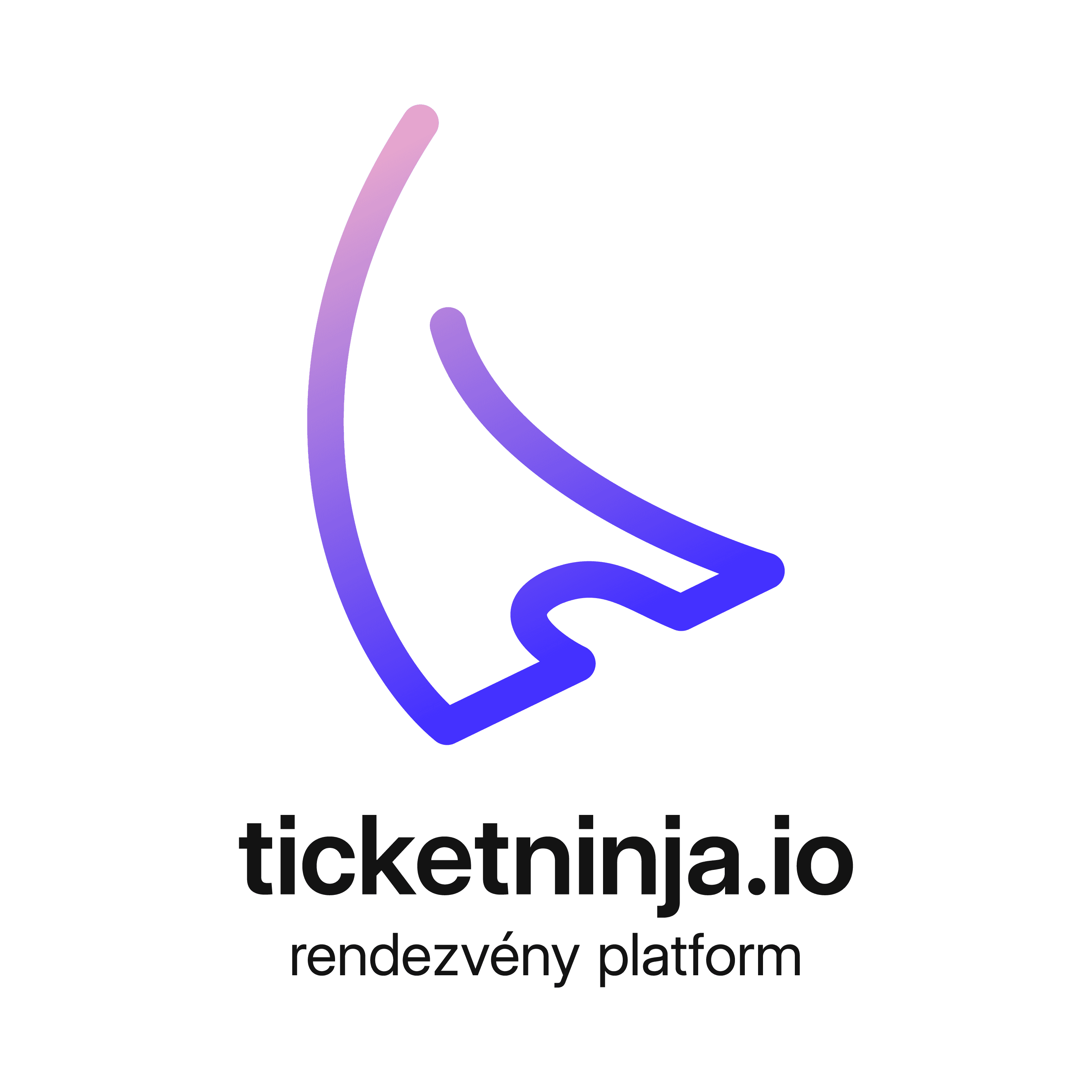 TicketNinja logó – vertical (színes)